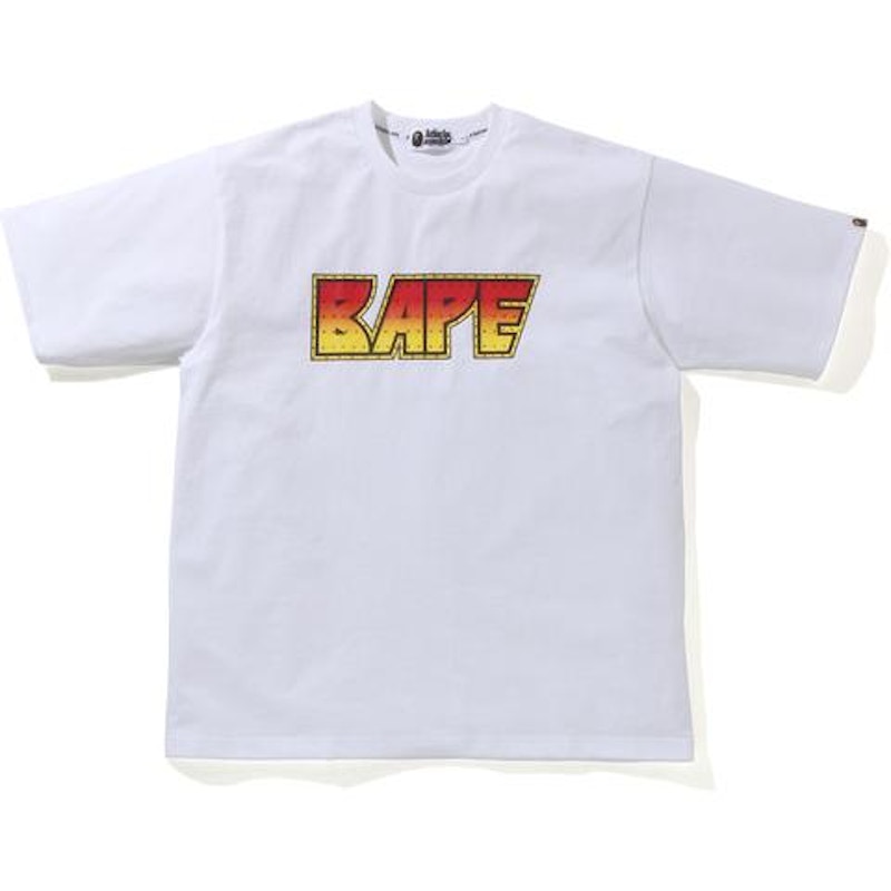 BAPE Crystal Stone Relaxed Tee White
