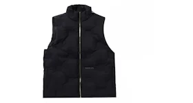 BAPE Debossed Monogram Puffer Down Vest Black