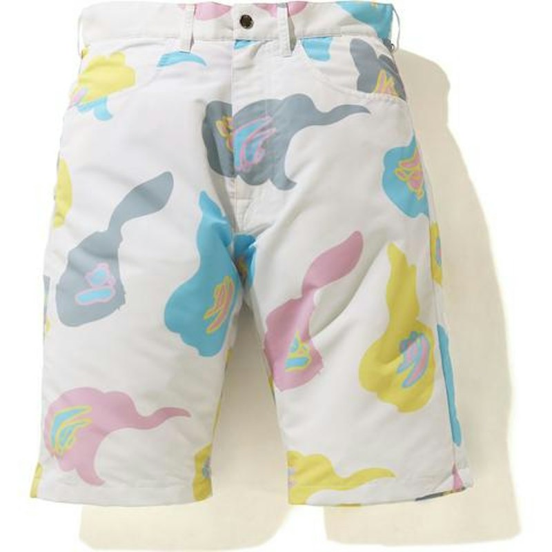 BAPE Def Tarnfarbe Wide Shorts Weiß