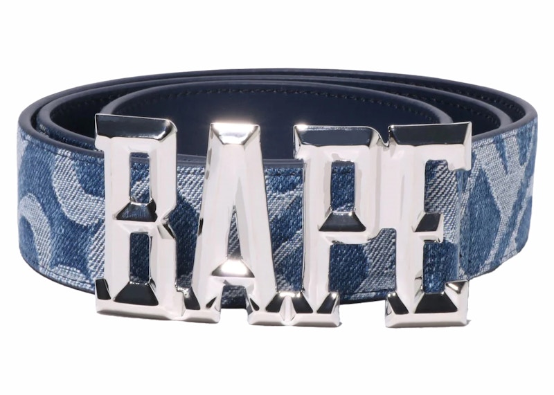 BAPE Denim Monogram Belt Blue Men's - FW23 - US