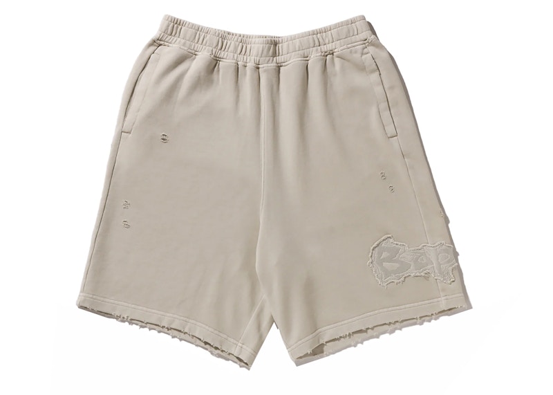 BAPE Destroy Sweat Shorts Elfenbein