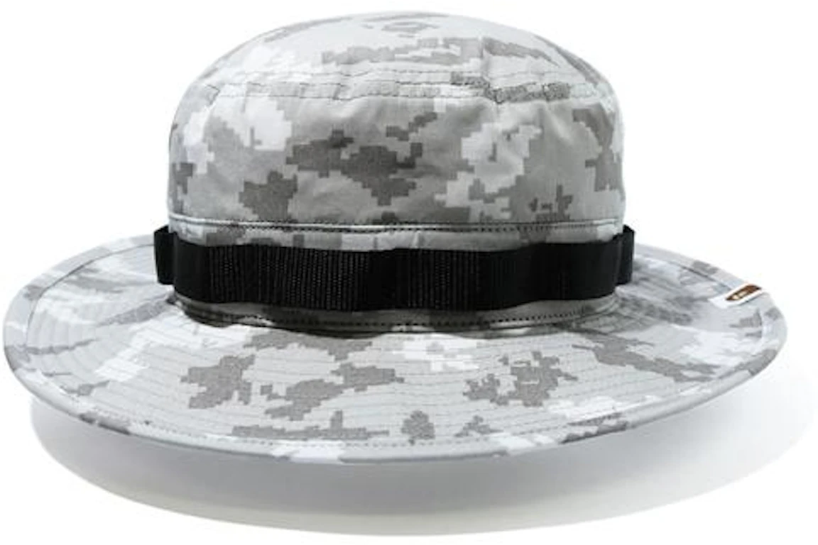 BAPE Digital Camo Military Hat Gray