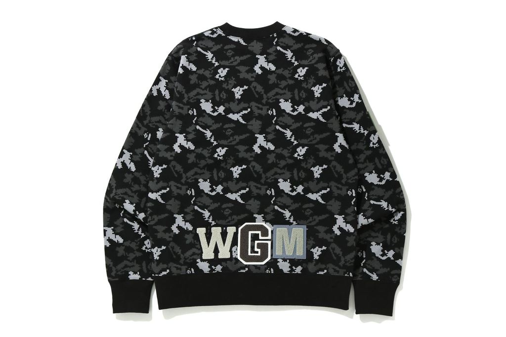 BAPE Digital Camo Shark Crewneck Black メンズ - JP