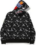 BAPE Splinter Camo Wide Pullover Hoodie Olive Men's - FW18 - US