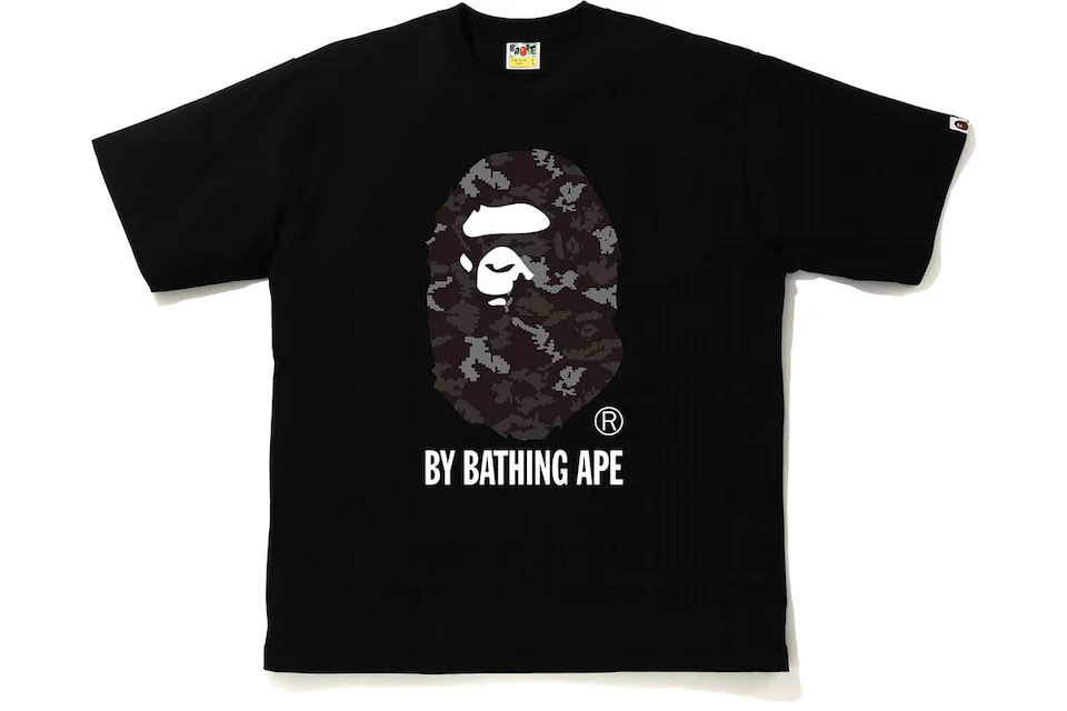 BAPE Digital Camo by Bathing Ape Relaxed Tee Black/Black