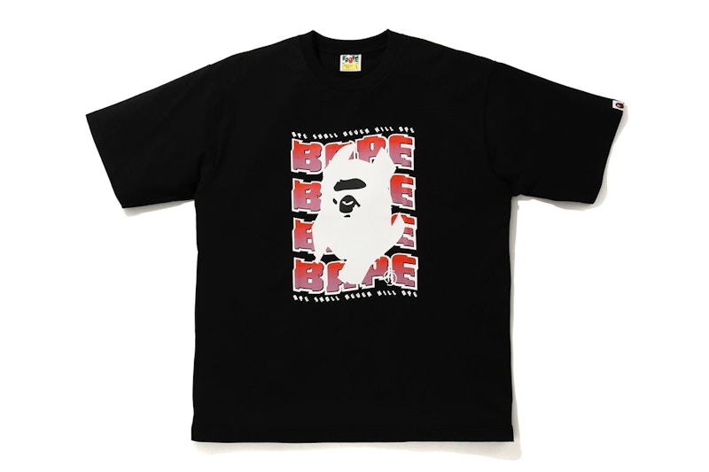 BAPE Distortion Relaxed Tee Black