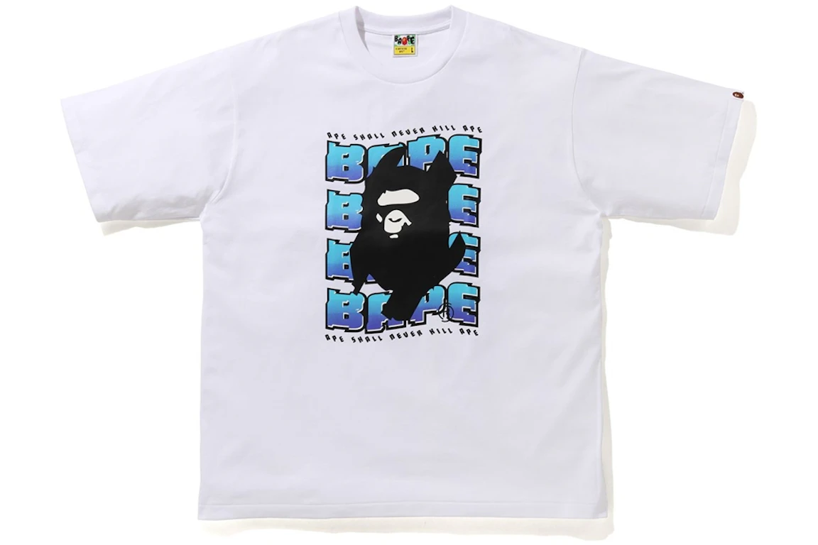 BAPE Distortion Relaxed Tee White