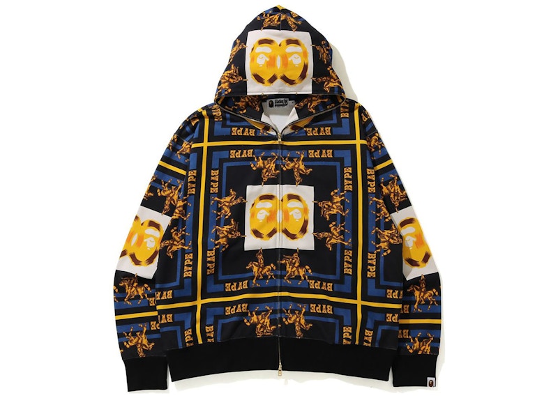 Bape black and gold on sale hoodie