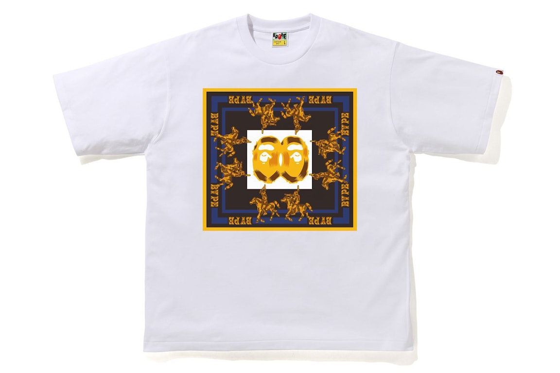 Pre-owned Bape Double Ape Head Relaxed T-shirt White