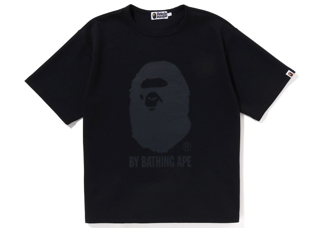 Pre-owned Bape Double Knit Ape Head Relaxed Fit Tee Black