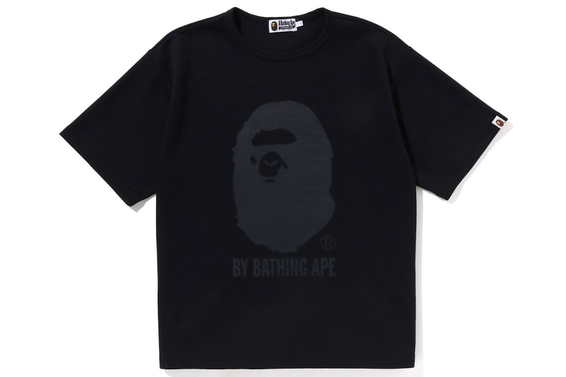 Pre-owned Bape Double Knit Ape Head Relaxed Fit Tee Black