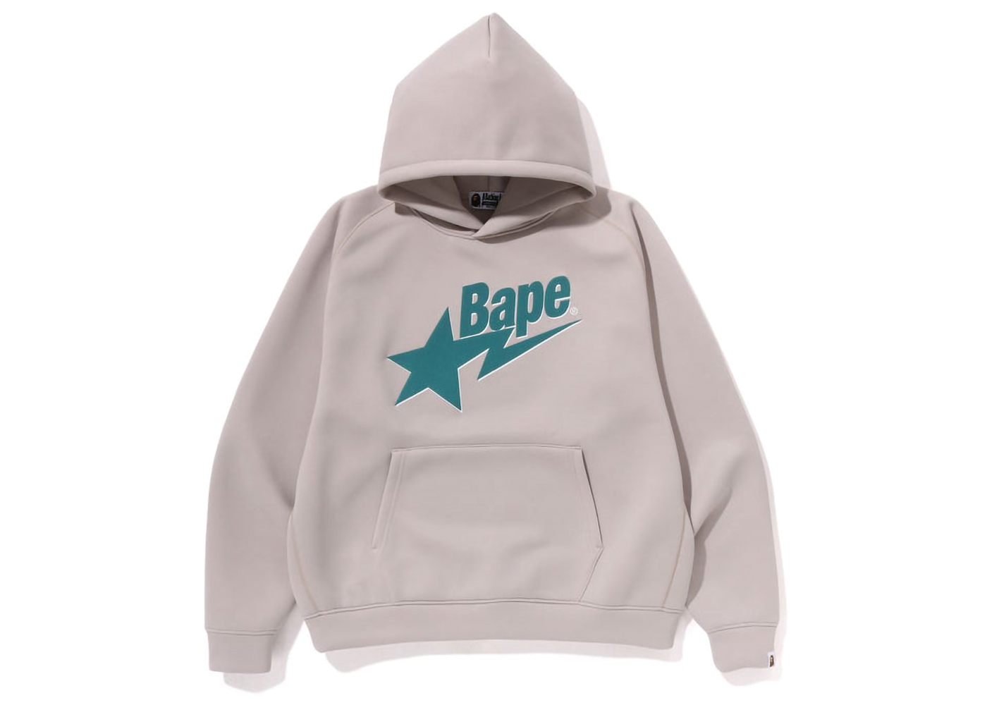 BAPE Double Knit Circle Logo Relaxed Fit Hoodie Beige Men's - SS23 - US