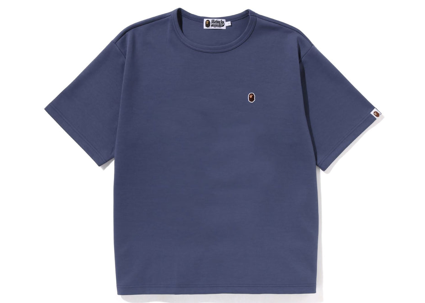 BAPE Double Knit Logo Relaxed Fit Tee Blue - SS23 - US