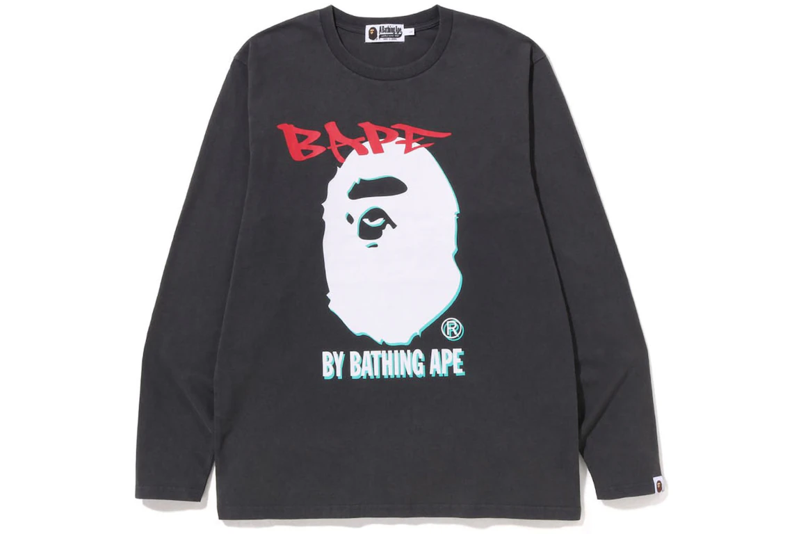 BAPE Double Print L/S Tee Black