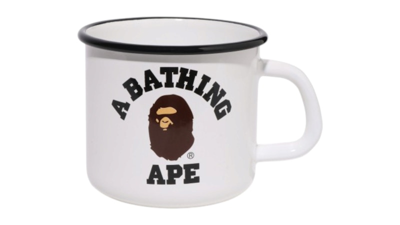 BAPE Enamel Ceramic Mug White