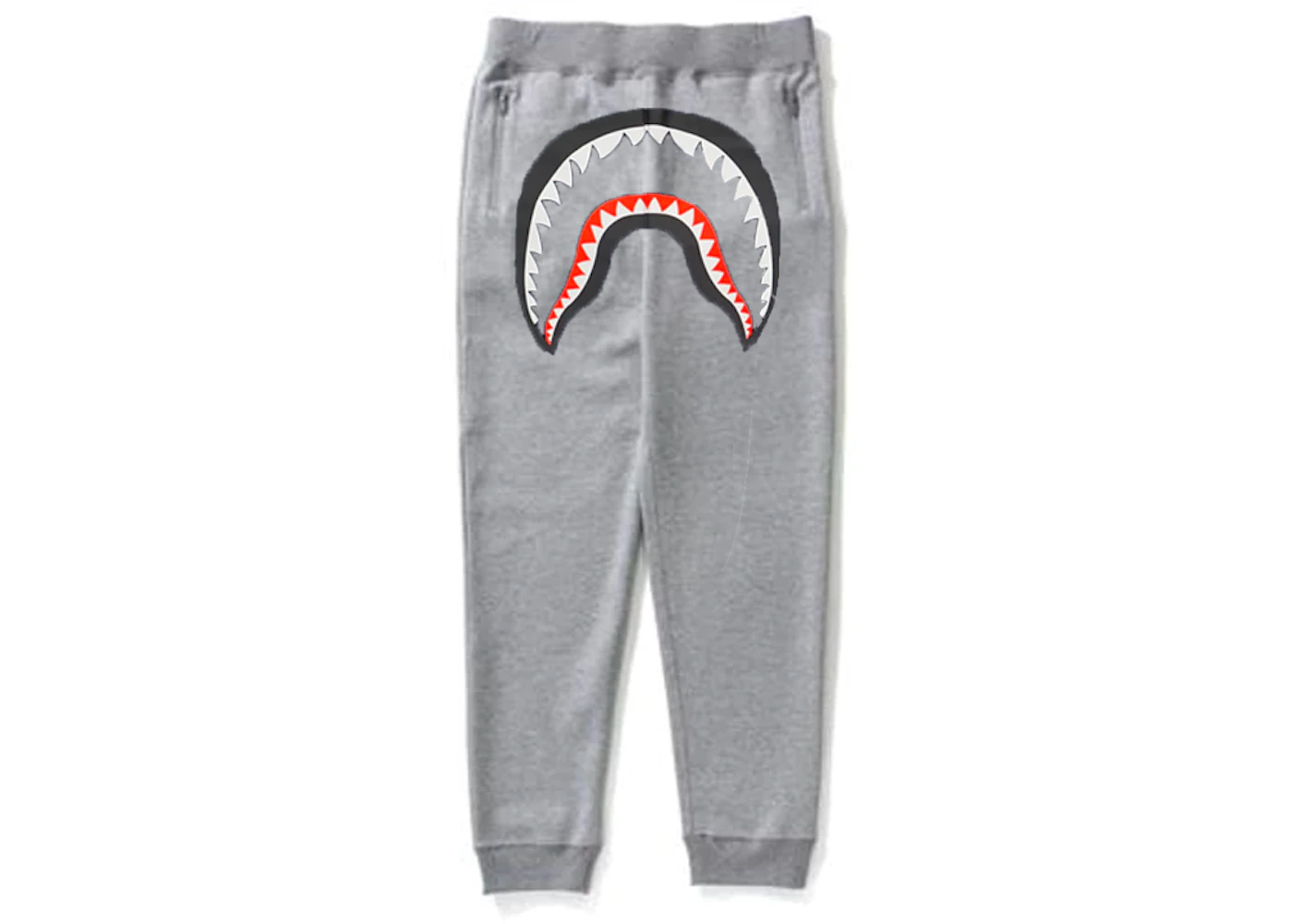 BAPE Faceless Shark Mouth Slim Sweatpants Grey Men s GB