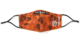 BAPE Fire Camo Mask Orange