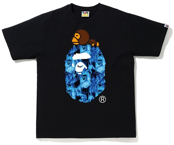 bape flame t shirt