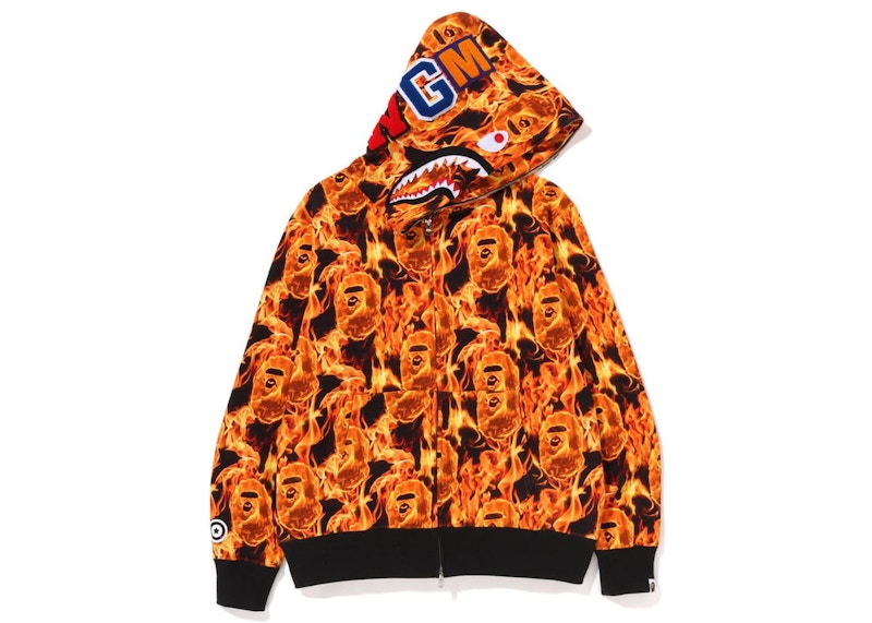 Orange store bape sweater