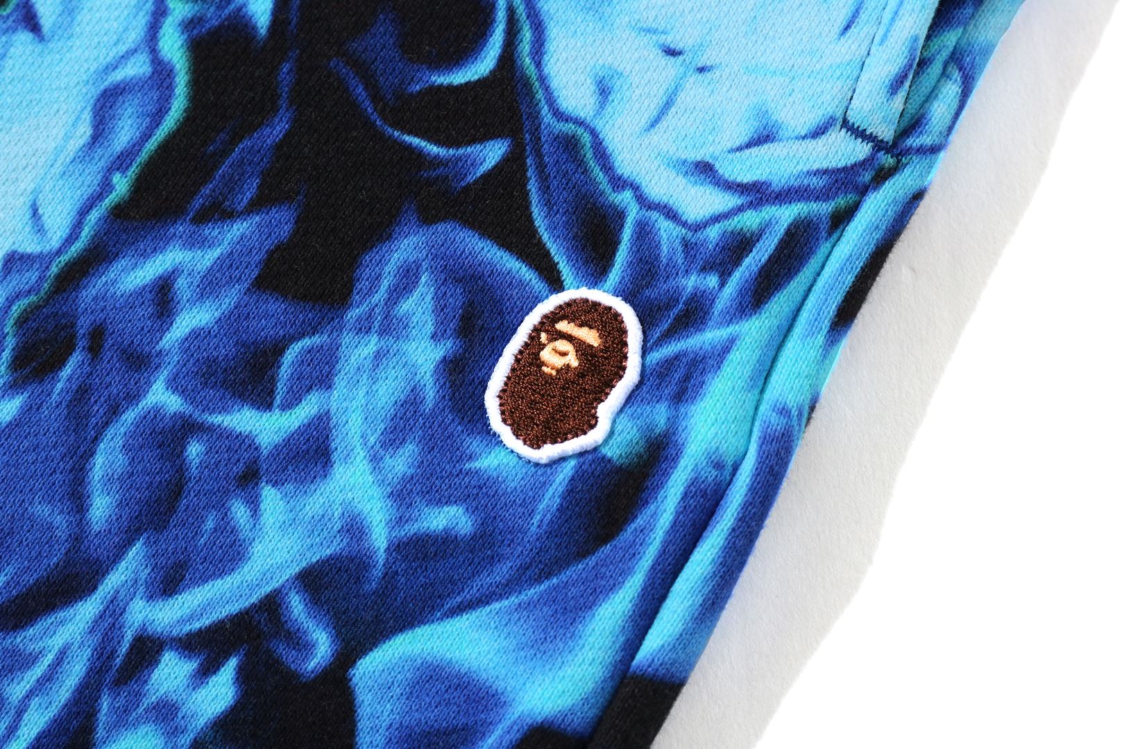 BAPE Flame Slim Sweatpants Blue