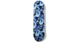 BAPE Flame Wide Ape Head Skateboard Deck Blue