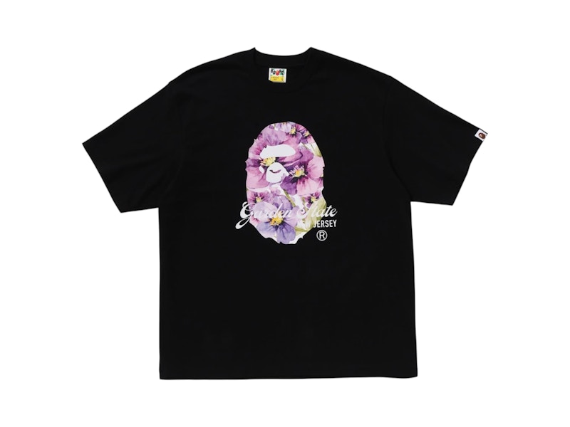 BAPE Floral Ape Head New Jersey Exclusive Tee Black Men's
