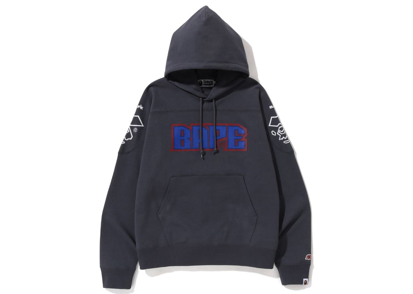 BAPE Football Loose Fit Pullover Hoodie Charcoal - SS23 Men's - US