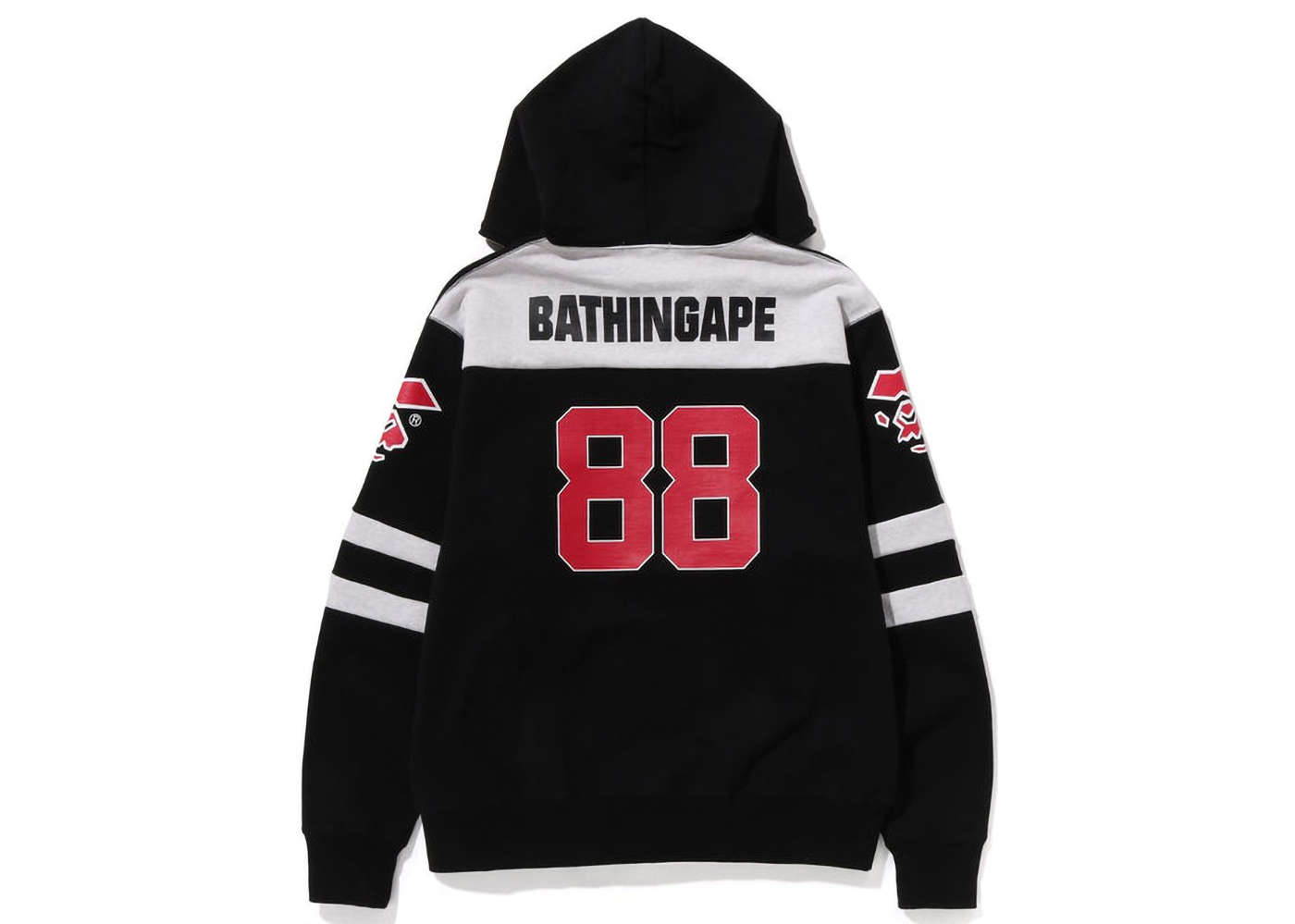 BAPE Football Relaxed Fit Full Zip Hoodie Black メンズ - SS23 - JP