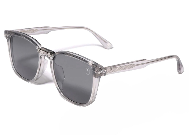 Pre-owned Bape Frame 30 Sunglasses In Charcoal In Gray