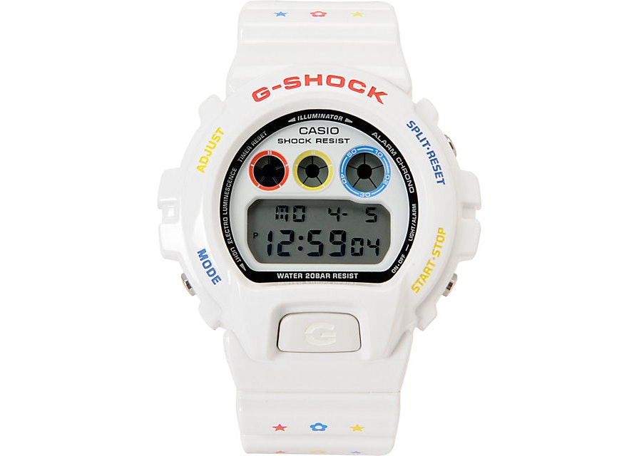 BAPE G-Shock X Bearbrick DW6900MT-7 LTD Watch White 45mm in Resin GB