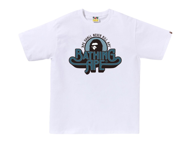 【A BATHING APE】GENUINE GARMENT LOGO TEE 要在庫確認 BAPE Genuine Garment Logo Tee White Men's - US