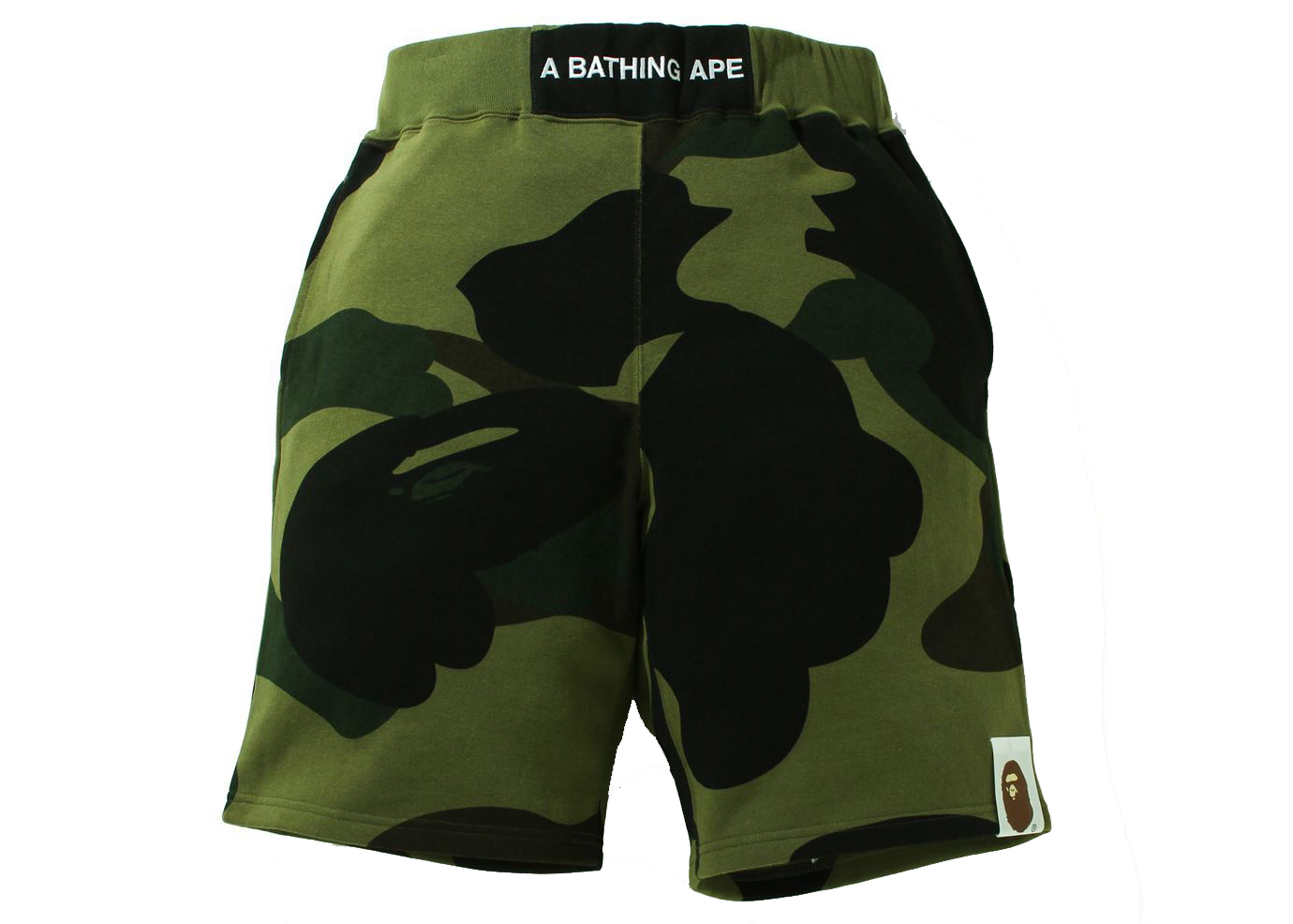 BAPE Line 1st Camo Washed Sweat Wide Fit Basketball Shorts Olivedrab