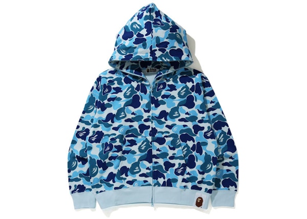 Bape Giant Abc Camo Full Zip Hoodie Blue Ss21 Bape Giant Abc Camo Full Zip Hoodie Blue Ss21