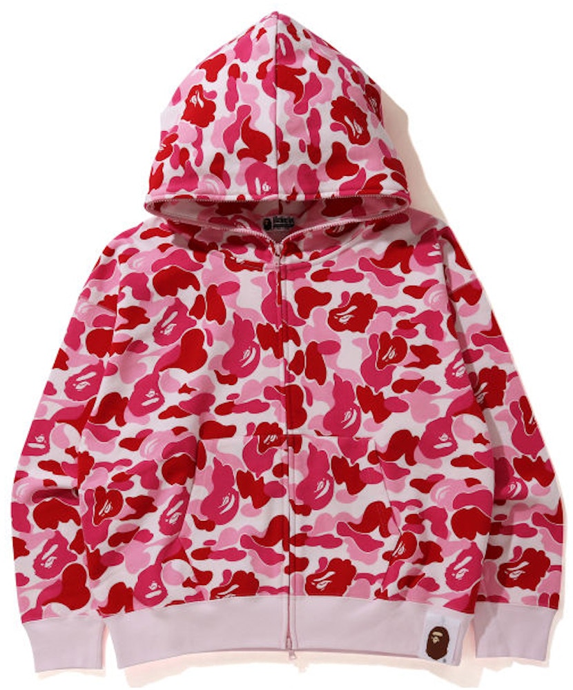 Bape Giant Abc Camo Full Zip Hoodie Pink Ss21 Bape Giant Abc Camo Full Zip Hoodie Pink Ss21