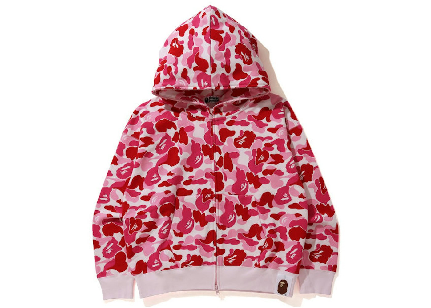 Bape Giant Abc Camo Full Zip Hoodie Pink Ss21 Bape Giant Abc Camo Full Zip Hoodie Pink Ss21