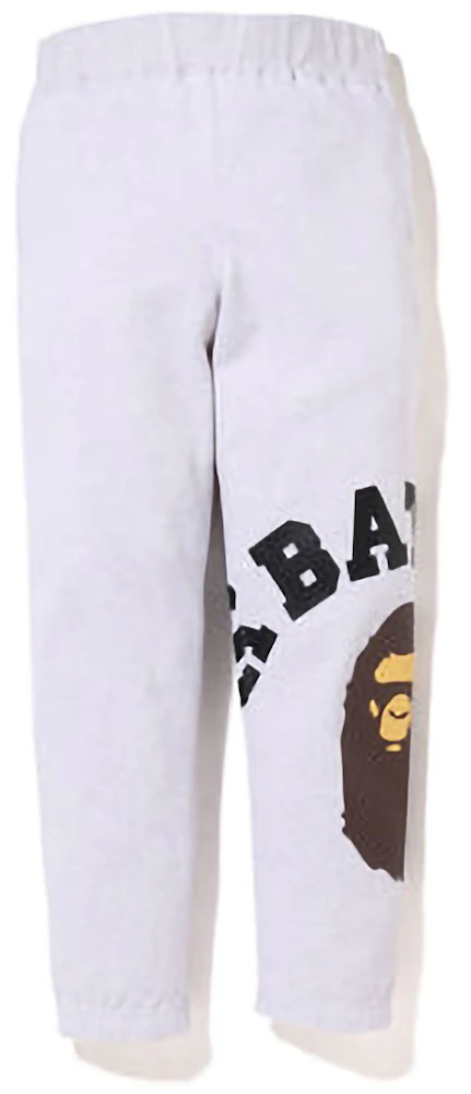 BAPE Giant College Sweatpants White Men's - FW22 - US