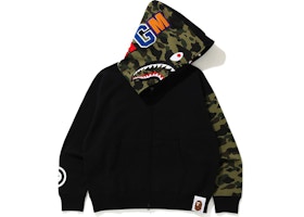 Bape Giant Shark Full Zip Hoodie Black Fw Bape Giant Shark Full Zip Hoodie Black Fw
