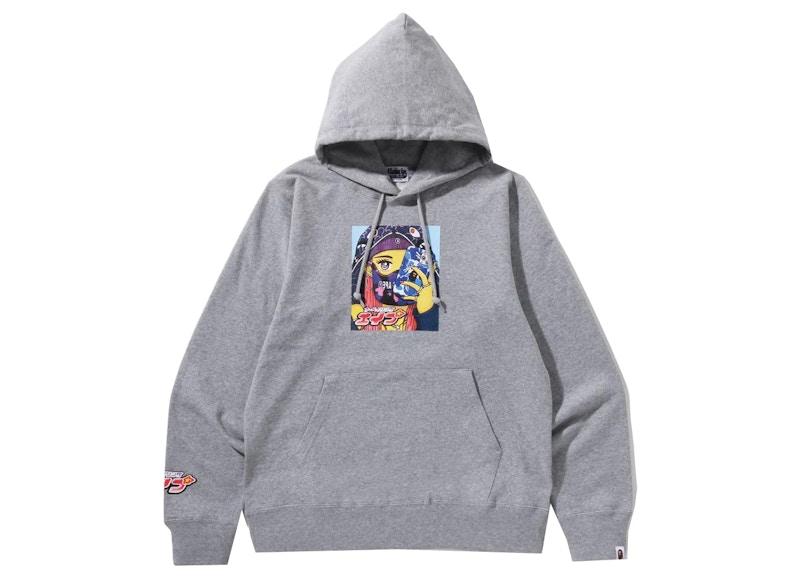 BAPE Girl Pullover Hoodie Gray Men S SS22 US   BAPE Girl Pullover Hoodie Gray 