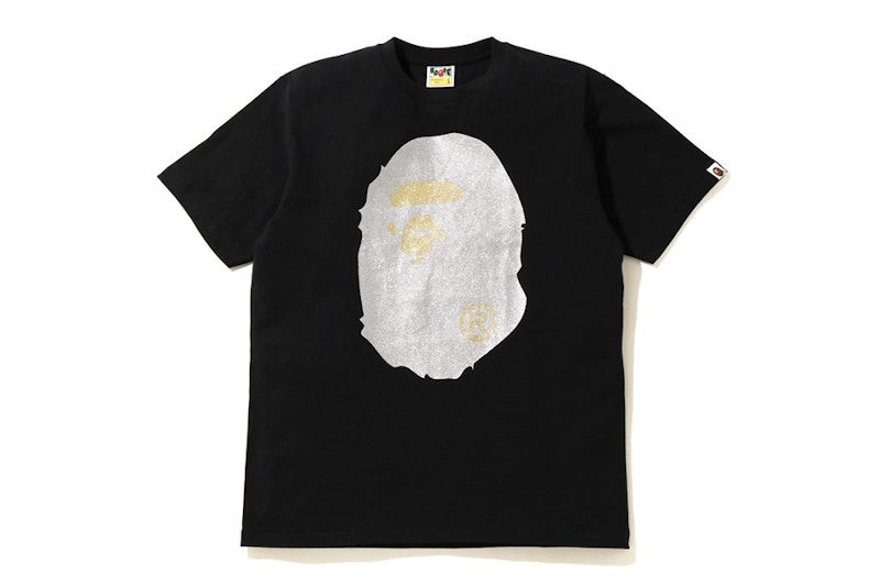 Black and silver bape shirt Clearance