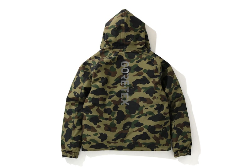 BAPE Gore-Tex 1st Camo Hoodie Down Jacket Green Men's - FW19 - GB