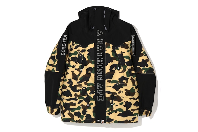 BAPE Gore-Tex 1st Camo Snowboard Jacket (FW19) Yellow Men's - FW19