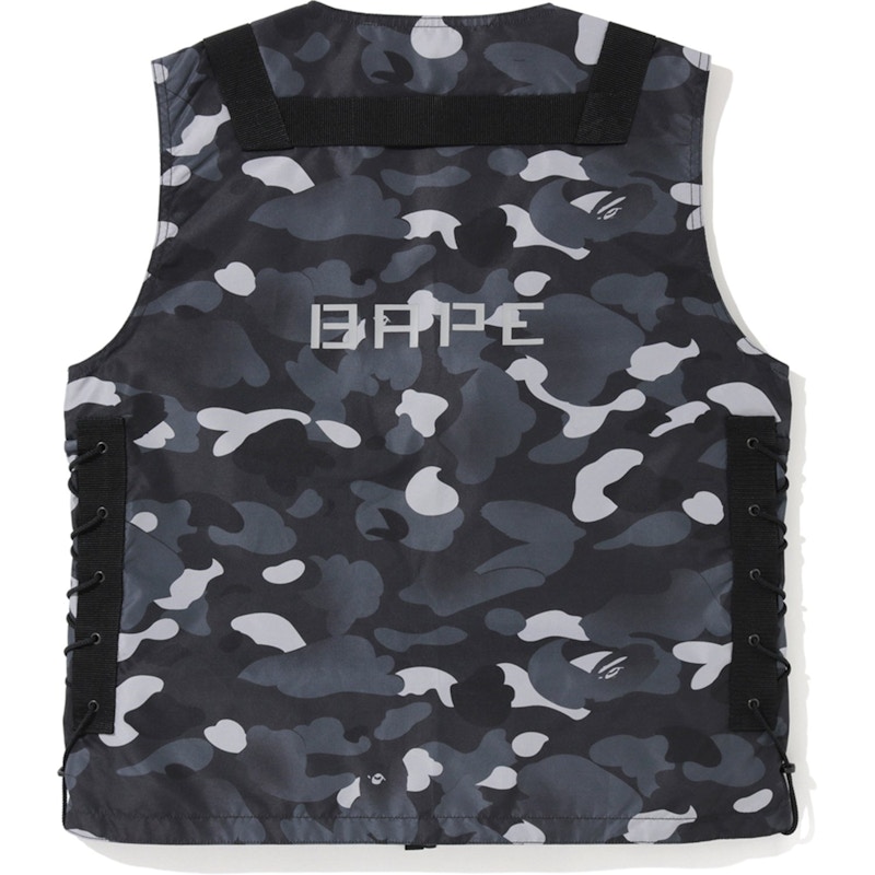 BAPE Gradation Camo Lace Up Vest Black Men's - FW19 - US