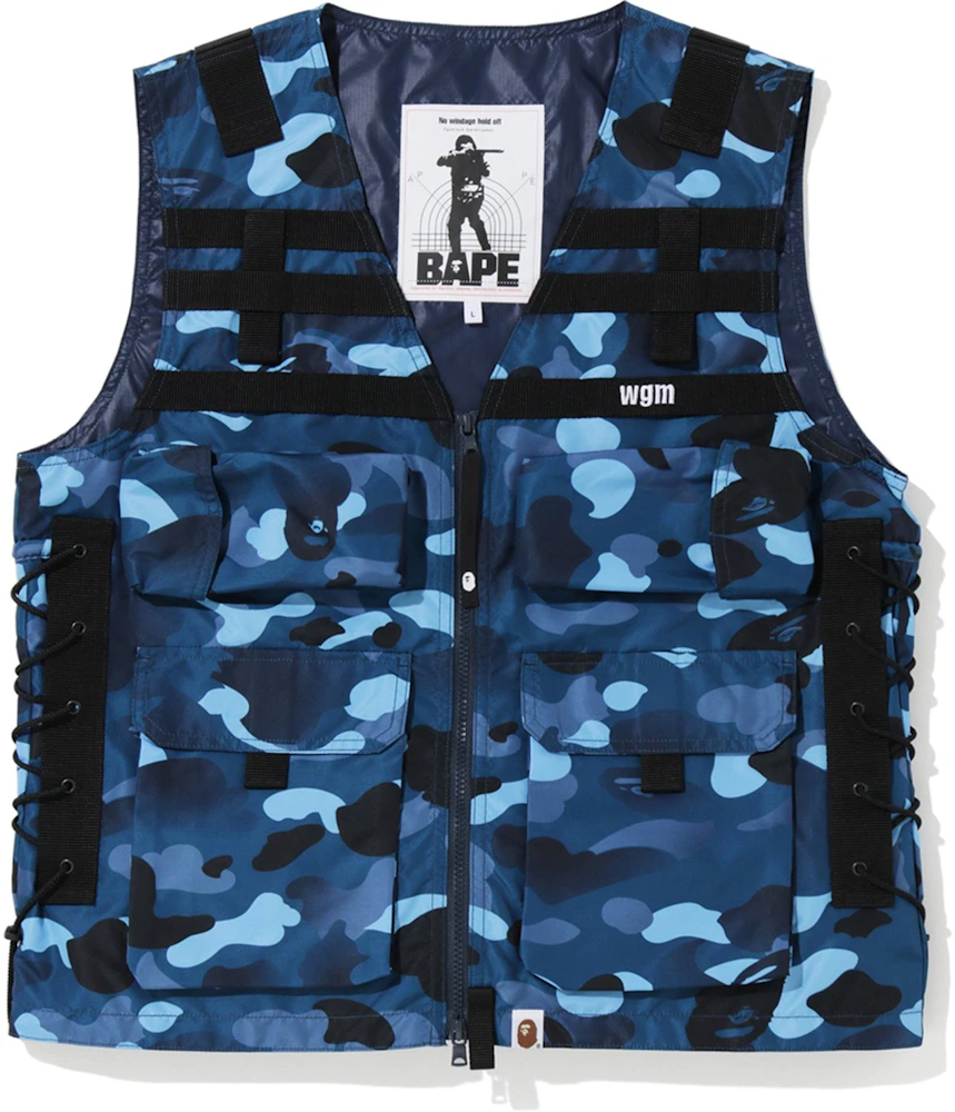 BAPE Gradation Camo Lace Up Vest Blue Men's - FW19 - US