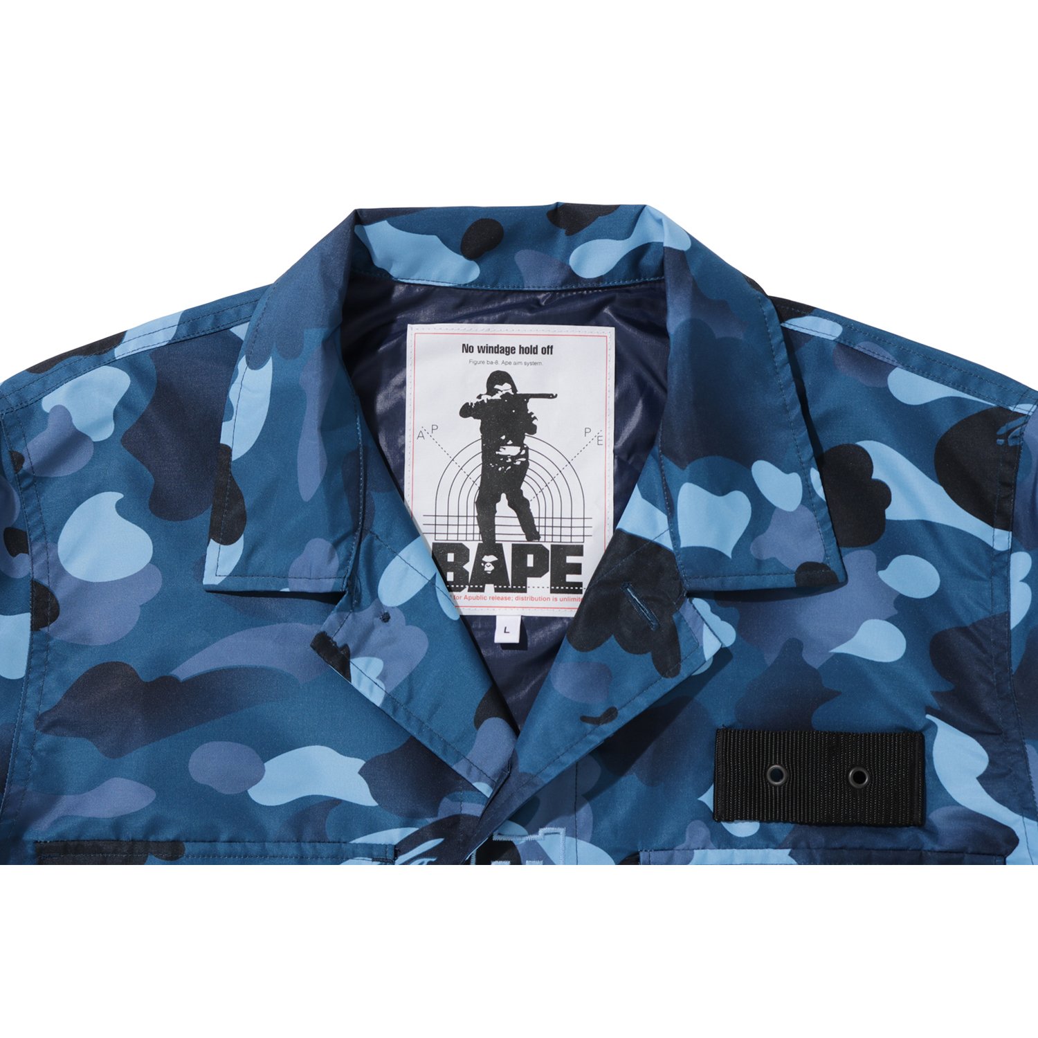 BAPE Gradation Camo Military Shirt Jacket Blue Men's - FW19 - US