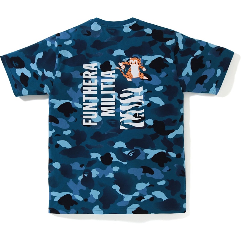 BAPE Gradation Camo Tiger Tee Blue Men's - FW19 - US