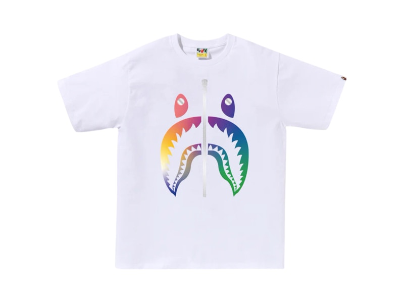 BAPE Gradation Shark Bapec T-Shirt Weiß