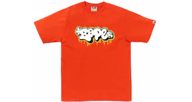 BAPE Graffiti Logo Tee Orange