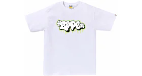 BAPE Graffiti Logo Tee White