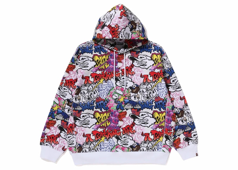 Bape best sale multicolor hoodie