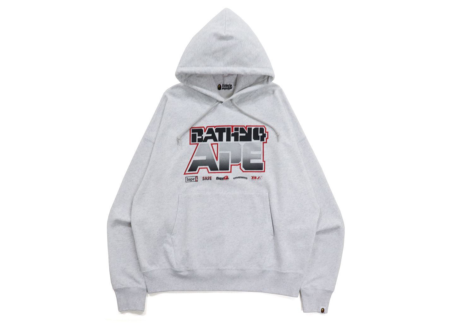 BAPE Graphic #1 Loose Fit Pullover Hoodie Gray - FW21 Men's - US